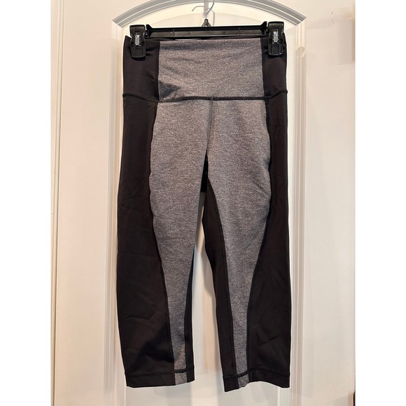lululemon athletica Pants - Lululemon Black & Gray Leggings Sz 6